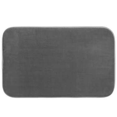 5Five Classic Bath Mat (80 x 50 x 1 cm, Gray)