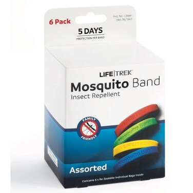 Lifetrek Silicone Mosquito Band Plain (Pack of 6)