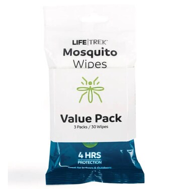 Lifetrek Non-woven Fabric Mosquito Wipes (Pack of 3)