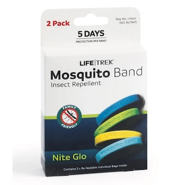 Lifetrek Silicone Mosquito Band Nite Glo (Pack of 2)