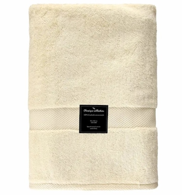 Truebell Classic Bath Towel (90 x 160 cm, Cream)