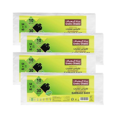 Enviro Shield Plastic Trash Bag Flat Value Pack (38 L, 120 Pc.)