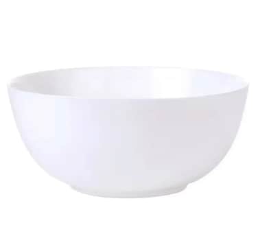 Luminarc Diwali Opal Salad Bowl (21 cm, White)