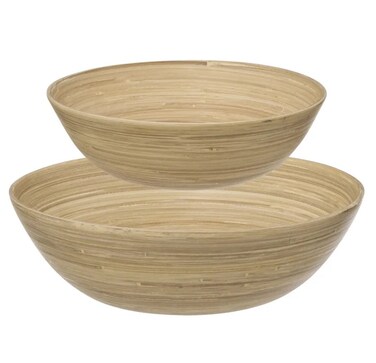 5Five Bamboo Salad Bowl Set (2 Pc.)