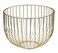 SG Metal Fruit Basket (22 x 16.8 cm, Gold)