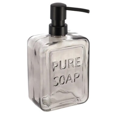Tendance Glass Soap Dispenser (6 x 9.5 x 21 cm, Black)