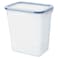 Food Container With Lid, Rectangular/Plastic, 4.2 L