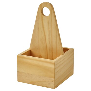 Portable Organiser, Wood, 12X11Cm