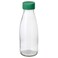 Water Bottle, Clear Glass/Green, 0.5 L