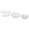 Food Container With Lid, Set Of 3, Glass