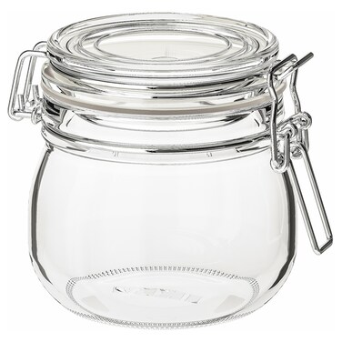 Jar With Lid, Clear Glass, 0.5 L