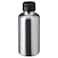 Water Bottle, Stainless Steel/Black, 0.7 L