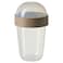 Snack Container, Transparent/Light Grey-Brown, 300 Ml