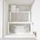Shelf Insert, White, 32X13X16Cm