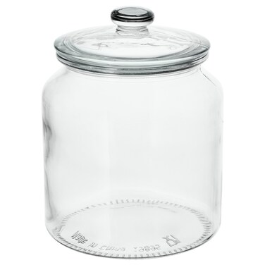 Jar With Lid, Clear Glass, 1.9 L