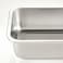 Food Container With Lid, Rectangular Stainless Steel/Silicone, 1.0 L