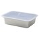 Food Container With Lid, Rectangular Stainless Steel/Silicone, 1.0 L