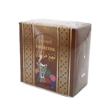 Hamidi Fast Ignition Burns Longer- Smokeless &amp; Odorless Black Coal 33mm