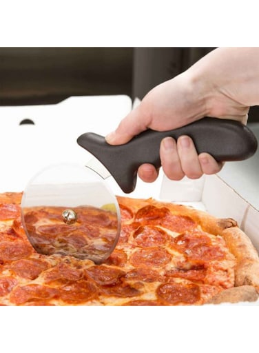 Pizza Cutter Black Handle Easy To Clean
