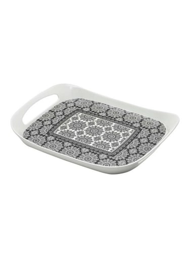 Comfort Tray Small Black Abstract Dwt1024Bab 12.25" X 9