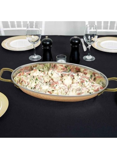 Copper Oval Dish Premium Material Construction