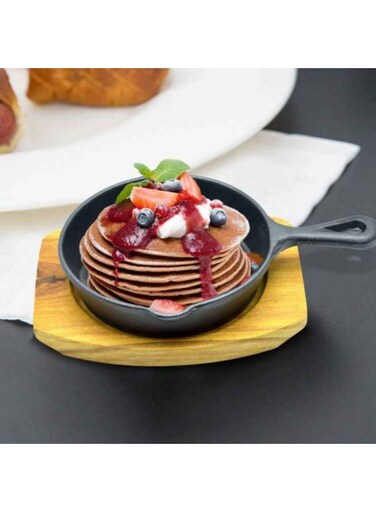 Master Mini Round Sizzler Tray Single Handle Easy To Clean And Store