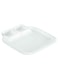 Melamine Chip And Dip Serving Tray White