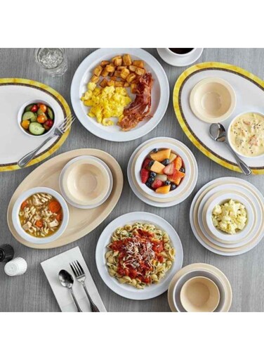 Melamine Oval Serving Platter Attractive Shapes &amp; Colours