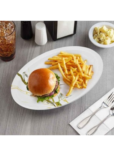 Melamine Oval Serving Platter Stain Proof And Break Resistant