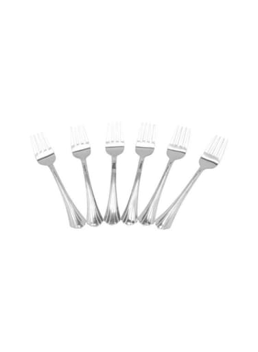 Onida Steel Dessert Fork Red (Set Of 6)