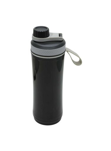 Plastic Water Bottle Smooth Liquid Flow Black 600Ml