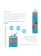 Plastic Water Bottle Sky Blue 500Ml