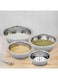 Steel Desire Bowl Set Used In Cooking Mixing Whisking Baking (Set Of 4)