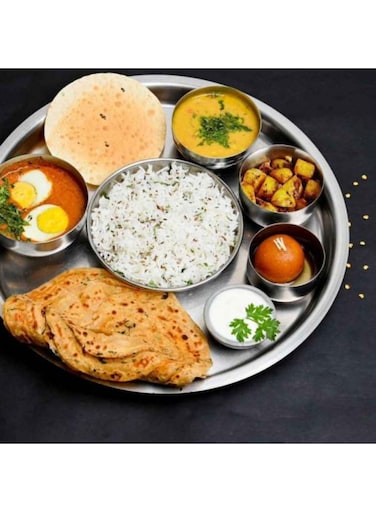 Steel Round Dinner Plate Confers A Well-Crafted Exterior