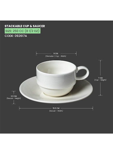 Wish Stackable Cup Durable And Long Lasting Easy To Assemble 250Cc (8 1/2Oz)