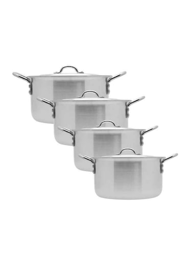 Aluminium Cookware Set Fade-Proof Construction (Set Of 4)