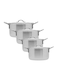 Aluminium Cookware Set Fade-Proof Construction (Set Of 4)