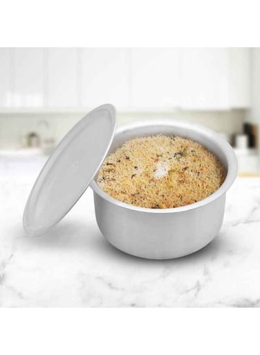 Aluminium Deep Cookware Set With Lids (Set Of 7)