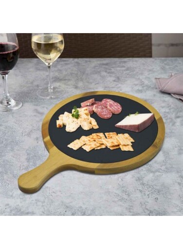 Master Acacia Wood And Slate Serving Board Antipasti Desserts