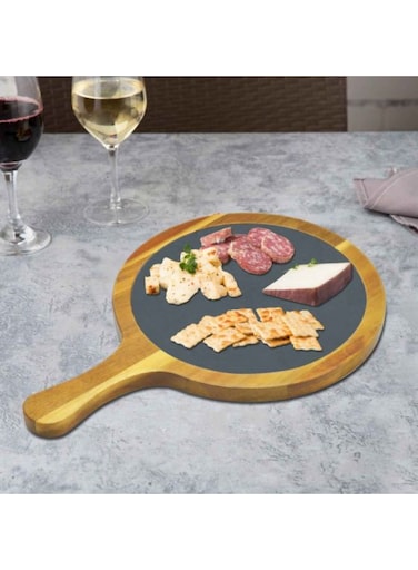Master Acacia Wood &amp; Slate Serving Board Perfect To Use On Home Restaurants