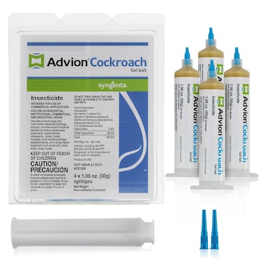 Advion Pack Of 4 Cockroach Gel Bait Indoor &amp; Outdoor Use 30g