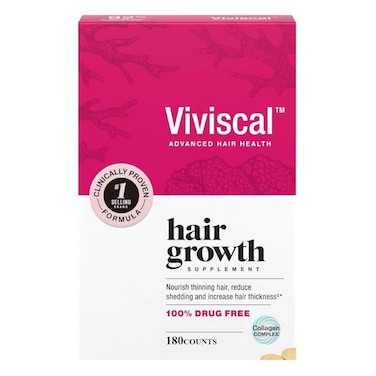 VIVISCAL Woman Hair Growth Nourish Thinning Hair Increase Hair Thickness 180 Counts