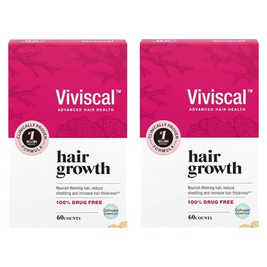 VIVISCAL Woman Hair Growth 60 Counts Pack Of 2