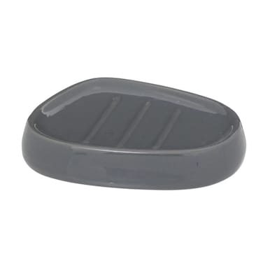 5Five Stoneware Soap Dish (12 x 9.5 x 2.5 cm, Pebble Gray)