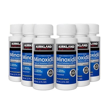 6-Pack Minoxidil 5% Extra Strength Hair Regrowth Solution &ndash; 60ml Bottles