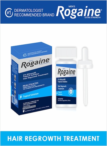 Mens Rogaine Extra Strength 5% Minoxidil Reactivates Topical Solution Regrowth Treatment Oil 60ml