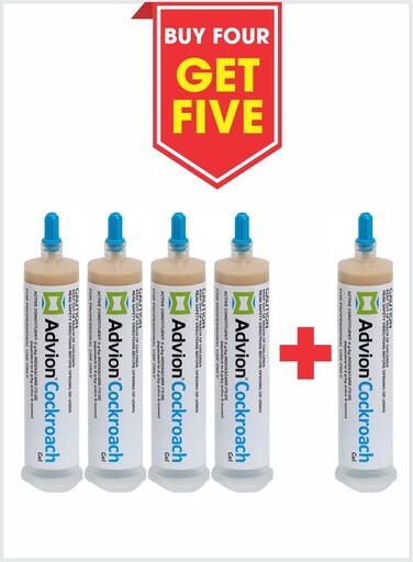 Advion Buy 4 Get 5 Cockroach Gel Bait Indoor &amp; Outdoor Use Cockroach Bait Station 30g