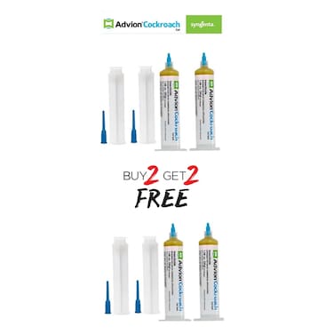 Buy 2 &amp; Get 2 Free Advion Cockroach Gel Bait 4 X 30G German Roach Insect Pest Control