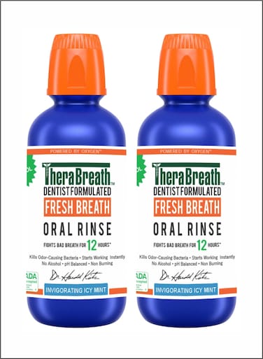 Healthy Gums Oral Rinse  Invigorating Icy Mint, Pack of 2 for LongLasting Gum Health