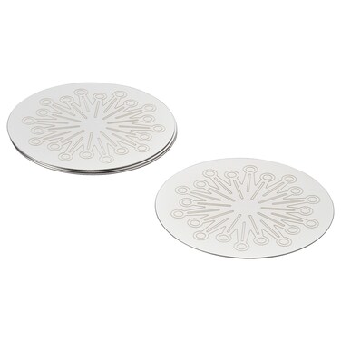 4Pcs Coaster Stainless Steel 9cm